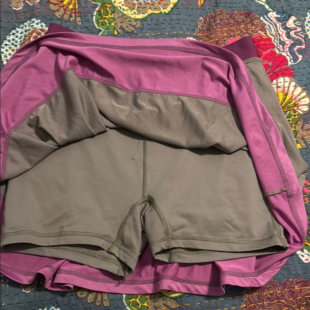 Nike Women's Two-Tone Skirt - Gray and Purple - Picture 4 of 5